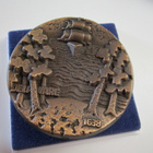 Delaware 1638-1988 pronssi mitali Finland cociety 1988 - pikkukuva 1