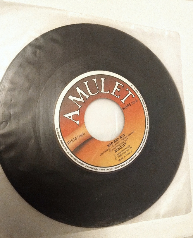 Boycott - Bad Bad Boy  7'' vinyylisinkku