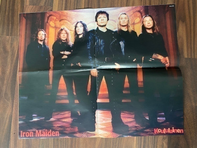 Iron Maiden juliste ja Taskupokkari 