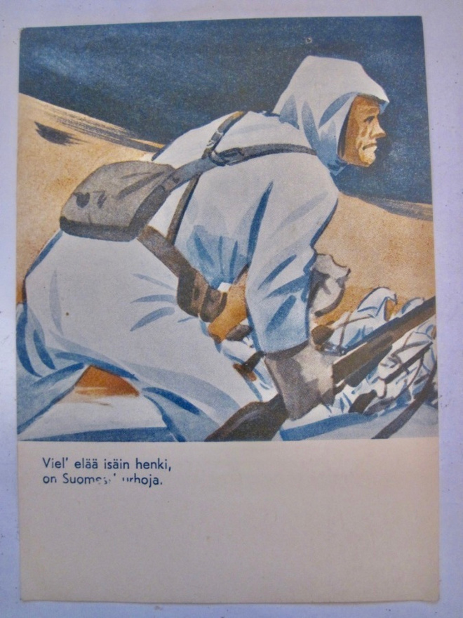 VANHA Postikortti Sotilaskortti Sota-aika