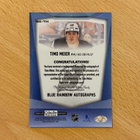 2024-25 OPC Platinum Timo Meier Blue Rainbow Autographs - pikkukuva 2