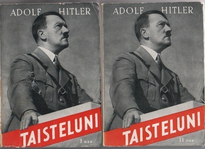 Hitler: Taisteluni 1 - 2,WSOY 1941,1.painos molemmat,nid,K3