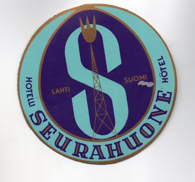 Lahti: Seurahuone, matkalaukkutarra