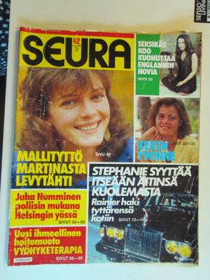 SEURA LEHTI 42/1982 SIS.LUETTELO KUVA 2 ja 3 BEATLES ISO KUV