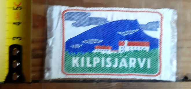 Kilpisjärvi vintage kangasmerkki