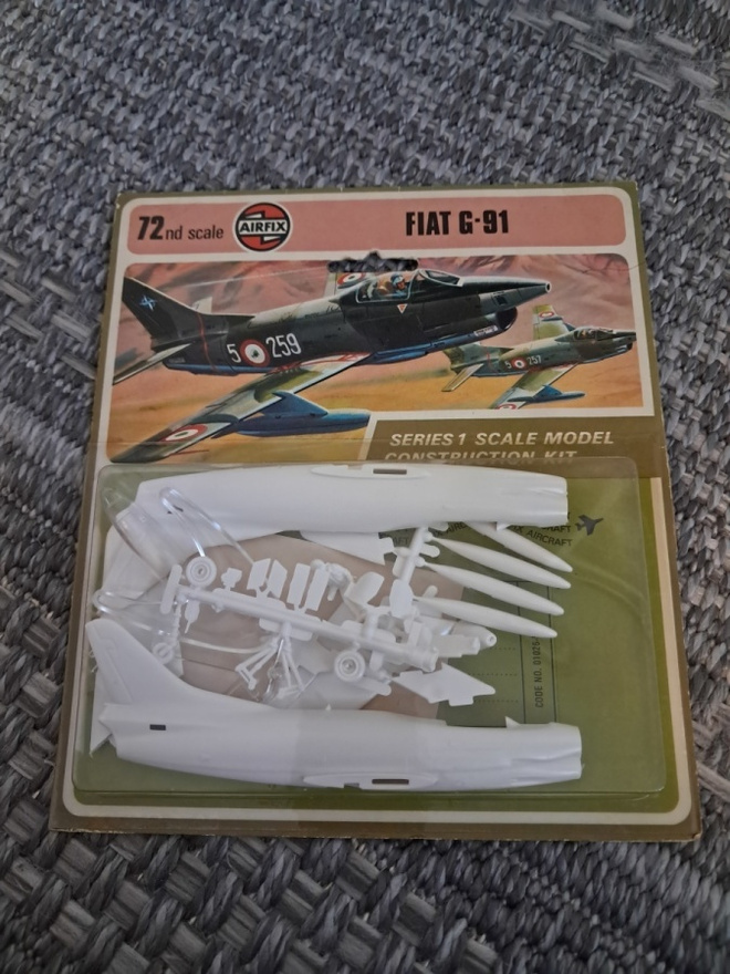 Airfix Fiat G91 blisterpakkaus 70 luvulta