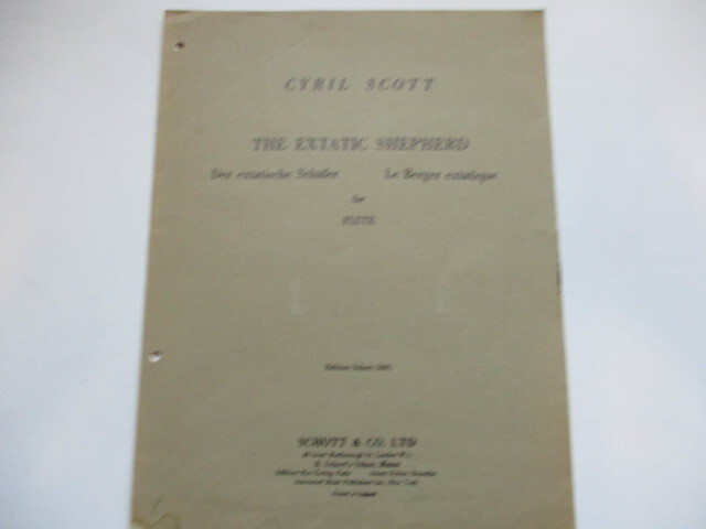 NUOTTIVIHKO CYRIL SCOTT THE EXTATIC SHEPHERD