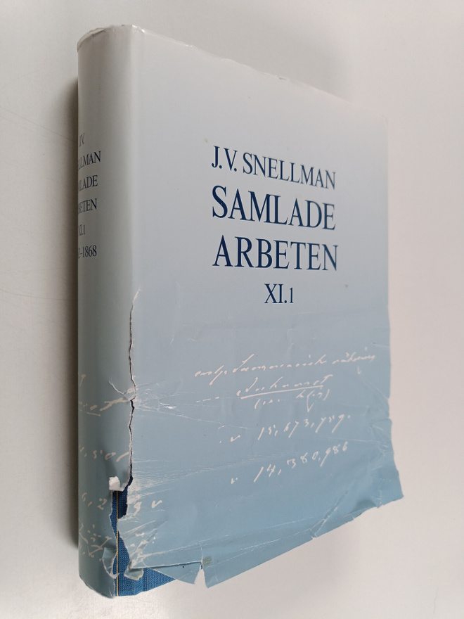 J.V. [Johan Vilhelm] Snellman : Samlade arbeten XI.1 : 18...
