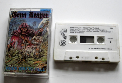 GRIM REAPER Rock You To Hell 1987 C-KASETTI