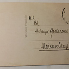 Joulukukkakimppu, taustalla väkeä menossa kirkkoon, kulk. - pikkukuva 2