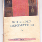 MATTOMALLEJA, RÄSYMATTOJA KUDONTAOHJEKIRJA V. 1930 - pikkukuva 1