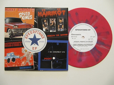 Speedfinns EP 7" sinkku Splatter Värivinyyli