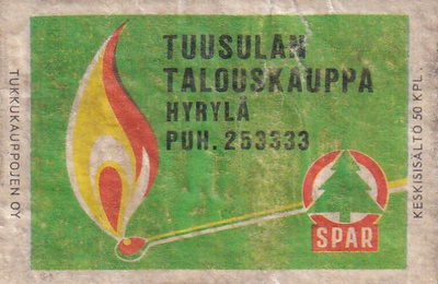 Hyrylä. Tuusulan Talouskauppa. SPAR.  s102