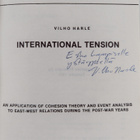 Vilho Harle : International Tension : An Application of C... - pikkukuva 2