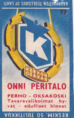 Perho - Oksakoski, Onni Peritalo,    Keskon osakas  79, 3/12