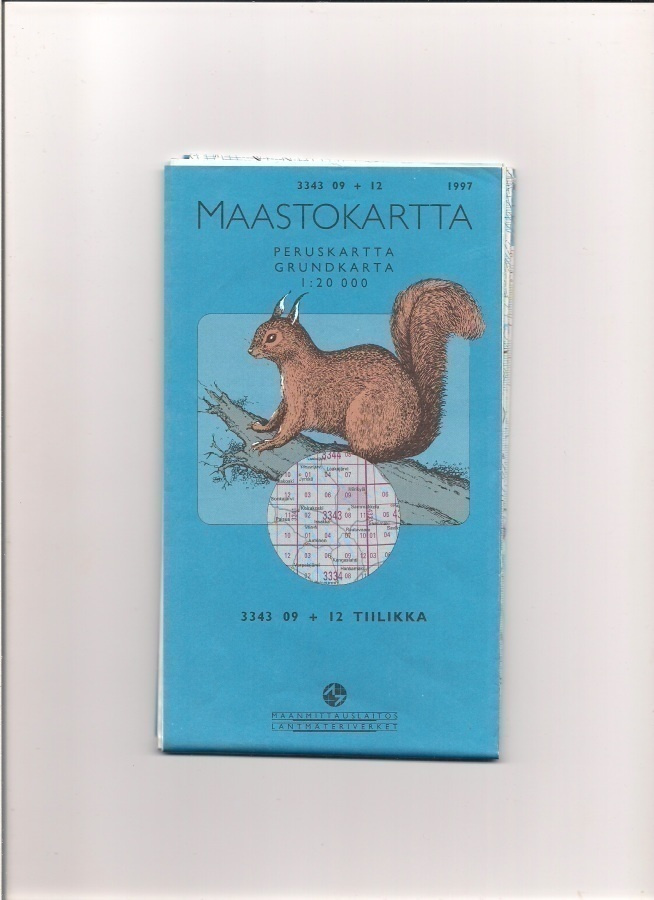 Maastokartta 1:20 000 Tiilikka
