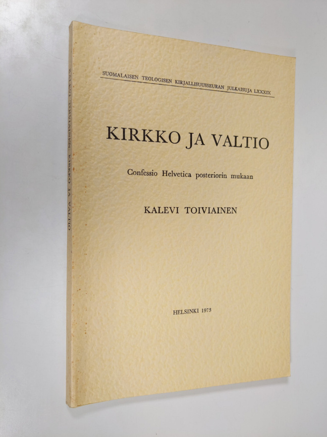 Kalevi Toiviainen : Kirkko ja valtio