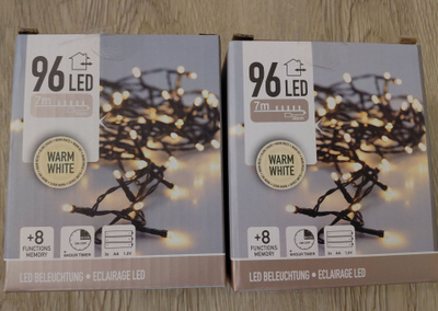 LED-valosarjat ajastimella, useita toimintoja