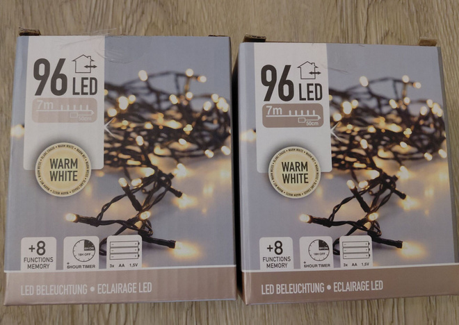 LED-valosarjat ajastimella, useita toimintoja