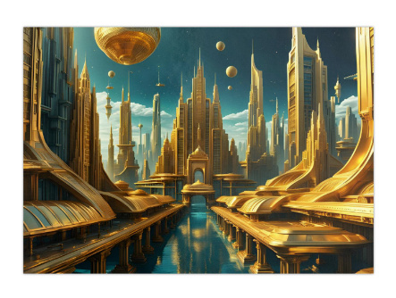 100 kpl uusia Sci-Fi taide julisteita koko A4