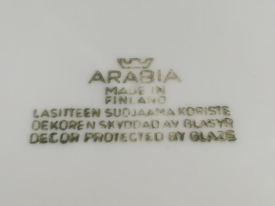 Harvinainen Arabia Ahti, 8 kpl priima 1960-luku