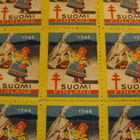 Joulumerkkejä 1946 Lapintyttö koko arkki 50 kpl merkkejä. - pikkukuva 2