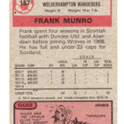 Jalkapallo n:o 157 Frank Munro. Wolves Purkkakuva - pikkukuva 2