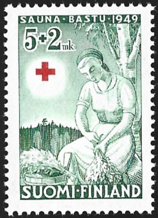 1949 Punainen Risti 5 + 2 mk **  LaPe 361