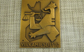 Virkamiesliitto mitali 1958 /Kauko Räsänen 1958.