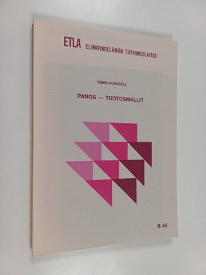 Osmo Forssell : Panos-tuotosmallit