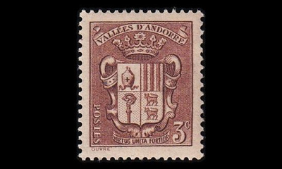 Andorra Fr 51 ** Vaakuna 3 C (1936)