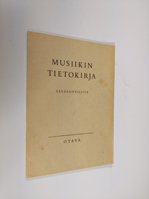 Musiikin tietokirja : täydennysliite
