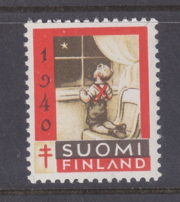 1940 TUB joulumerkki postituoreena.