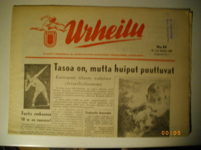 Urheilu lehti Nro 34/1950 (5.11)