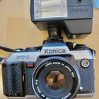 VANHA Kamera Konica FT-1 Motor 2 Objektiivia Salama+Laukku - pikkukuva 2