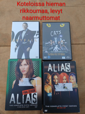 50kpl DVD ja Bluray julkaisuja