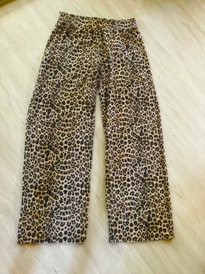 Black Label M-L leopardi housut joustavat