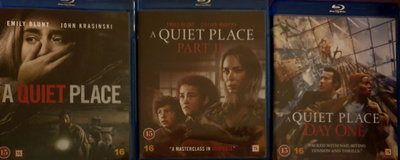 A QUIET PLACE 1, 2 & DAY ONE  BLU-RAY