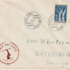 1947 Suurkisa merkin FDC-kirje Ruotsiin - pikkukuva 1
