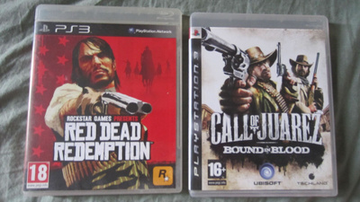PS3 pelit - Red Dead Redemption + Call Of Juarez: BIB