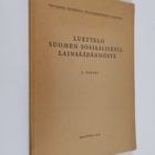 Y. Temari : Luettelo Suomen sosiaalisesta lainsäädännöstä... - pikkukuva 1