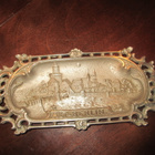 Vanha Berliini pöytäkoriste - tina/metalliseos 24x11 cm - pikkukuva 1