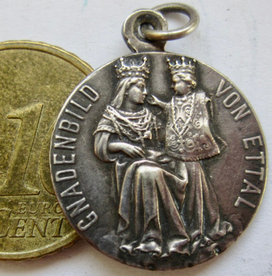 VANHA Riipus Gnadenbild von Ettal Uskonnollinen
