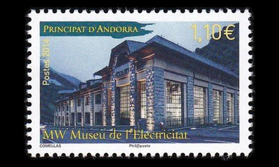 Andorra Fr 777 ** Sähkömuseo (2014)