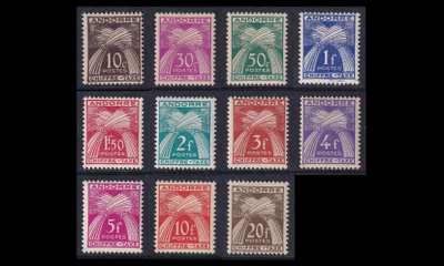 Andorra Fr P_21-31 ** Porto vehnälyhteet (1943)