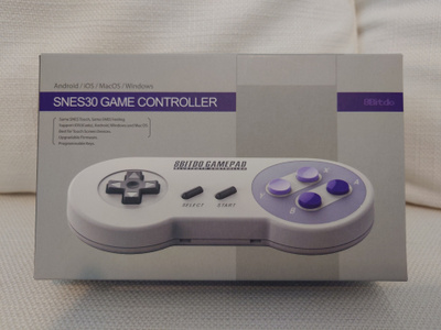 8BitDo SNES30 peliohjain / gamepad, bluetooth, kuin uusi