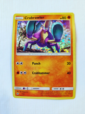 Crabrawler - McDonalds 2017 Promo Card Holo
