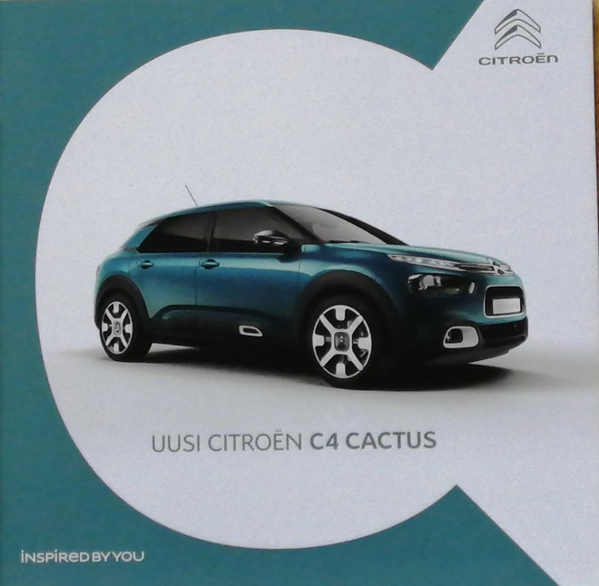 2018 Citroen C4 Cactus  esite - KUIN UUSI - suom - 52 sivua