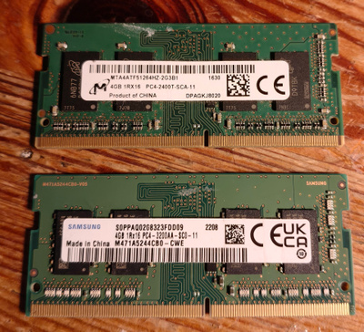 8GB DDR4 SODIMM (2x 4GB)