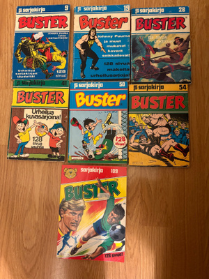 Buster sarjakirja 9,19,28,41,50,54,109